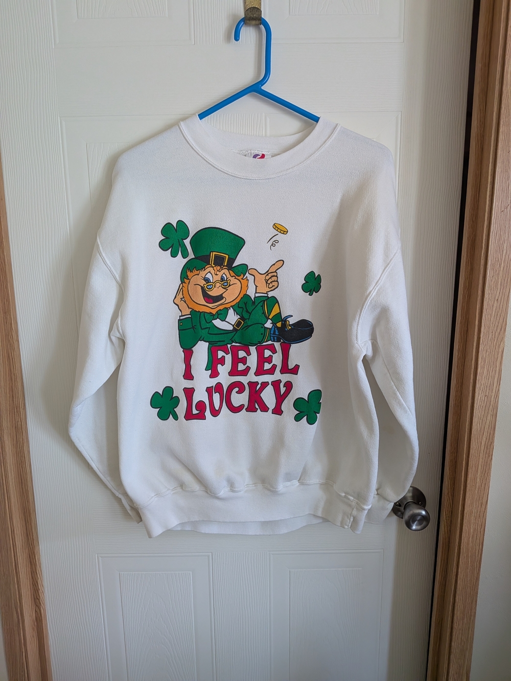 I Feel Lucky Leprechaun Graphic Sweatshirt - Men
